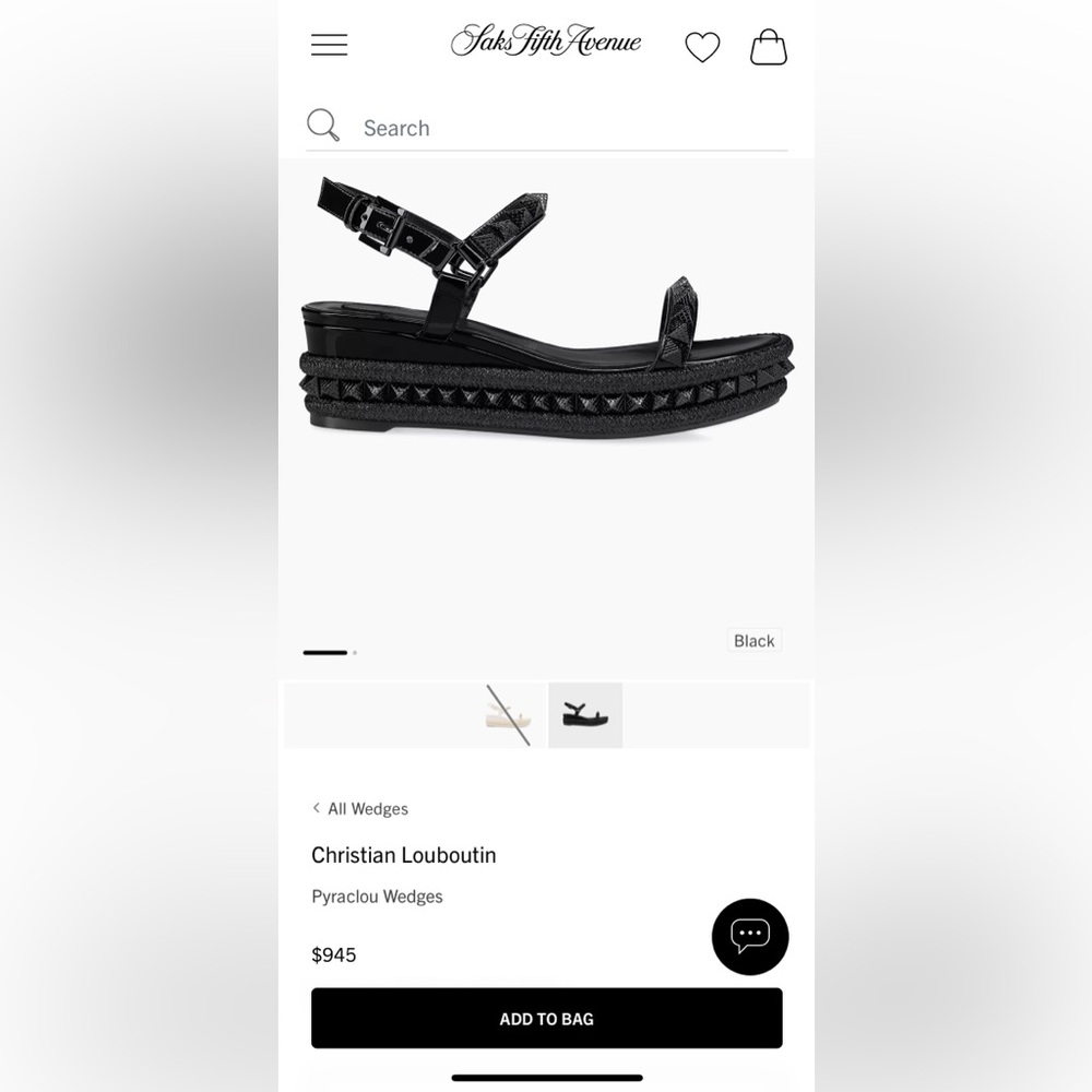Christian Louboutin Pyraclou Patent Spike Wedge Sandals
Size 37 (US 7) - Picture 11 of 14